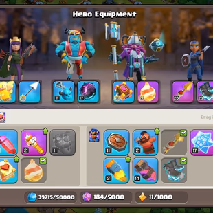 🚀TH18 SEMI MAX🚀HEROS LVL 62-80-62-57-51| FREE NAME CHANGE | EPIC EQUIPMENTS | INSTSNT DELIVERY | - Image 6