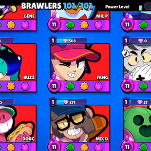 92 TOTAL PRESTIGE | 100K TROPHY-380X SKINS | 101/101 BRAWLER | 44X HYPER | 51X MAX | 80X LEVEL-10 | HIGH.T.-102K TROPHY  - Image 8