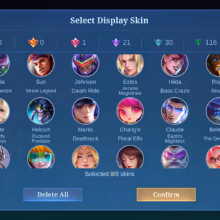 RARE VALE GARA || COLLECTOR NATA || 175 SKIN || EMBLEM MAX || 126 HERO UNLOCKED || EX 57 STAR - Image 4
