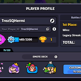 WORLD JOURNEY 157 LEVEL! SQUAD 33! XP LEVEL-35! HERO POINT 2802! EMOTE 75! - Image 1