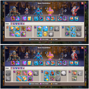 PREMIUM MAXXTH 17 | 90-90-43-65-40 HEROES | ALL MAXX WALLS | 207 XP LVL | OP MAGIC ITEMS | 1500 GEMS | 1166 WAR STAR | S - Image 4