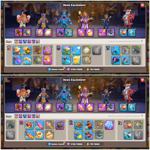 563||🔱LVL-223! TH-18 SEMI MAX🔥 WAR ARENA S.! 2090 cwl MEDALS! 6x EPIC EQUIP MAX! HEROES-95|95|65|65|41|5| BEAST MODE - Image 5