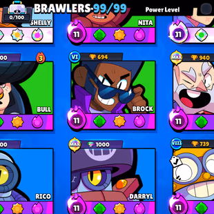 293-GEMS | 71.5K TROPHY | NC AVAILABLE | 99/99 BRAWLER | 44X MAX | 41X HYPER | 301X SKINS | DELIVERY INSTANTLY  - Image 5