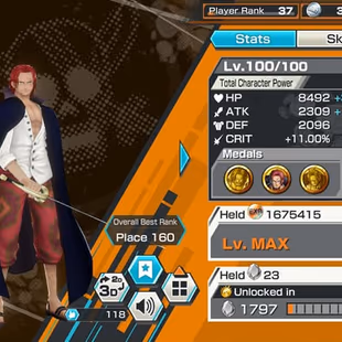 [4077][IOS+ANDROID] 9 EX - 6 MAX - Kaido + Roger + Kuzan + Sabo + Zoro + Akainu + Shanks + S-Snake , Good Medal  - Image 4