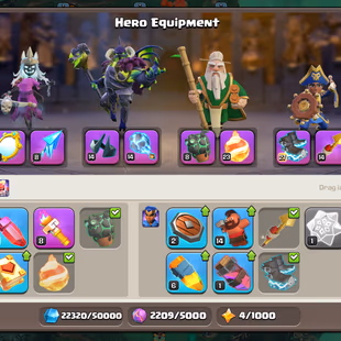 [4HERO MAX-MANY WALLS MAX] | TH-18 NEAR MAX | [E.BOOT MAX-1X PAID SCENERY] | HERO-105-105-84-80-55-15 | 12EPIC!LOW PRICE - Image 5