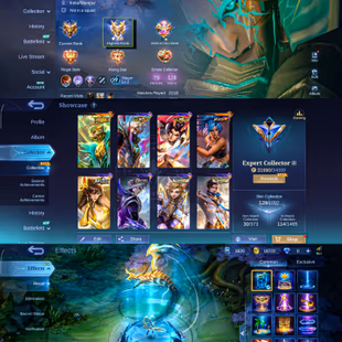 200 Stars ID | 128 Skins : Expert Collector III | Granger Prime : Karina KOF | Many Awesome Recall Effects | Android/iOS - Image 2