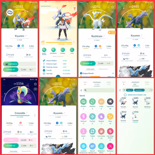 🎯TOP SHINYS KYUREM FUSION 👹| LVL 49- 15 SHINY- 44 LEGENDARY- SHINY RESHIRAM | SHADOW SHINY CRESSELIA | RARE COLLECTION - Image 3