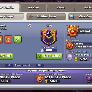 15 SKILLS MAX! 38 EQUIPMENT MAX! WORLD RARE!! TH18 FULL MAX!! LEAGUE SET! COSMIC FULL SET!! 295-XP L.T-26K! LEGEND RANK - Image 5