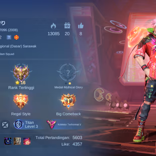 EC129|LV 72|HERO 129|SKIN 307|EXALTED V|ALL EMBLEM MAX|FREYA LEGEND|2 KOF (KARINA,AURORA)|2 TRANSFORMERS (JOHNSON,ROGER) - Image 2