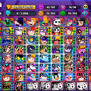 210 SKINS | 40.100 TROPHIES | 96 BRAWLERS | 11 HYPERCHARGE | 16 MAX | 5 PRESTIGE | 12 BUFFIES - Image 4