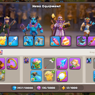 TH16 Max Almost ! 11 Epics ( 4 Epic Almost Max ) ! Lab  Pets and 1 Hero Left ! Painter Scenery ! Namechange Free - Image 7