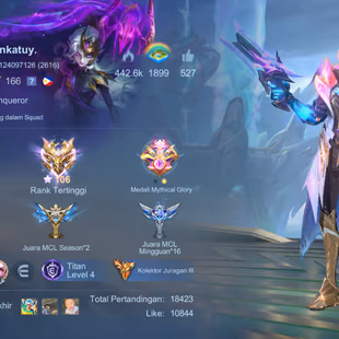 EMBLEM MAX HERO MAX SKIN 562 EX IMO LEGEN 3 CC 5 KOF KARINA DYROTH AOT MARTIS ASPIRANT FANNY RUBY CHANGE GUIN DUCATI - Image 1