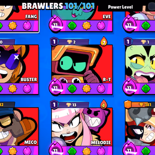 RARE | FURIOUS FANG | 2X MASTER | 80K TROPHY- 410X SKINS | 101/101 BRAWLER | 54X MAX | 50X HYPER | 3v3 WINS | BEST DEAL - Image 8