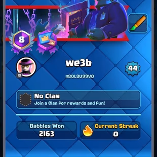 💥Rare 🏠CR Lv.44 | KT Lv.14 | 32 Dances | 8039 Trophies | 89 Cards | Master 1 Rank | Arena 21 | Instant Delivery - Image 4