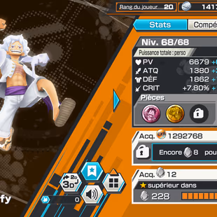 Compte Bounty : Barbe Noire 80, Garp Max, Kizaru Max, Gear5 68 - Image 7