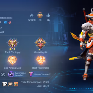 RC319|LV 49|HERO 105|SKIN 198|RENOWNED IV|ALL EMBLEM MAX|2 KOF (KARINA,GUINEVERE)|NATALIA COLLECTOR|YI SUN-SHIN COLLECTO - Image 2