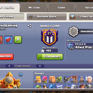 🚀SUPER TH16🚀EPIC EQUIPMENTS | PRIMAL SCENERY | 4 HEROS SKINS | NC AT 500GEMS | 271 CWL MEDALS | INSTANT | - Image 3