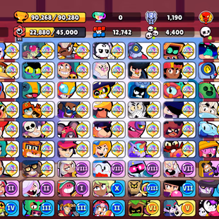 🌟11.11 PIN🌟17 MYTHIC SKINS | 378 SKINS | 90.300 TROPHY | 99 BRAWLERS | 70 HYPERCHARGED | 82 MAXED BRAWLERS | 4 BUFFIES - Image 3