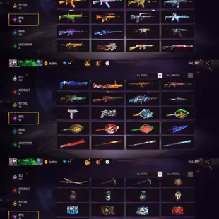 iOS/Android- Global - Level 60 - Rank Diamond - Set 64 - Emote 26 - Weapon 213 - Artifact 6 - Mythic 28 - Epic 53 - Code - Image 6