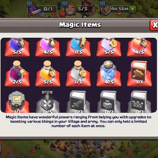 CHEAP TH13 - HEROES : BK67-AQ67-MP40-GW42-RC7 | 184 XP | 1226 CWL LEAGUE MEDALS | GOOD MAGIC ITEMS | INSTANT DELIVERY - Image 5