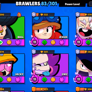 Star Shelly -Rare Skin | 30200 trophy | 42/83 max | 9 Hyper | 70 Skin  | 5036  Bling | 150 gems | 198 XP | BEST DEAL - Image 2