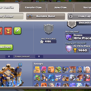 🔥Xp-264🔥 || Th18 || 4.1k War Stars || Heroes 100-100-73-72-46 || High Epic Equipment || 6 Builders || Cheapest Account - Image 3