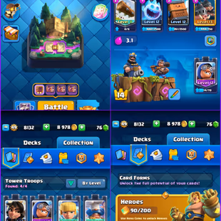 Level 49 : KT 14 | 10000 Trophies | Wizard Hero : 11 Evolutions | 46 Emotes | Coc Linked - Free | Android/iOS - Image 1