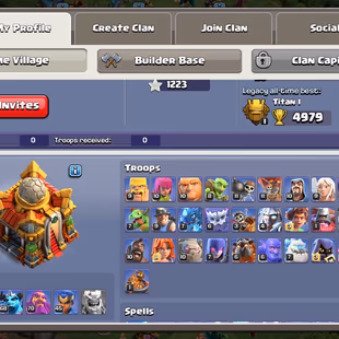 Th16 Almost Max | Hero-95-95-70-45 | Equipment-12-Epic Almost Max | XP- 210 | Defence Wall Max | NC-Yes | BEST-DEAl - Image 3