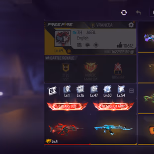 X328|EUROPE SERVER|Lvl 69|6 YEARS OLD|64 CHARACTER|406 COSTUME|342 WEAPON(2 EVO+56 MYTHIC)|MEGALODON ALPHA SCAR LVL 4|CR - Image 2