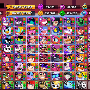 379 SKINS | 93.300 TROPHIES | 100 BRAWLERS | 70 HYPERCHARGE | 87 MAX | 79 PRESTIGE | 27 BUFFIES - Image 3