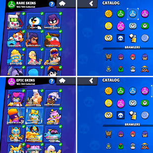 108K Trophies LVL149 | 101/101 Brawlers | 93 Max Brawlers - 90 Hypercharges | 420 Skins |1291 Pins |536 Icons |241 Spray - Image 8