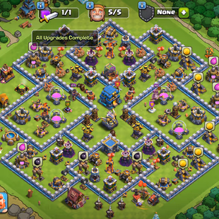 [ TH-12 FULLY MAX ] || 5200 GEMS || 10X EPIC EQUIPMENT [ NICE LEVEL ] || MAX DEFENCES - TROOPS - WALLS HEROS - Image 2