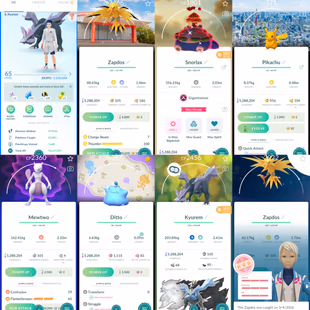 Level 65 | Shiny Background Zapdos | 152 Shiny | 118 Legendary | Shiny Gigantamax Snorlax | Shiny Pikachu Backgound   - Image 1