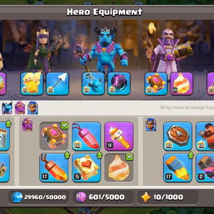 231 best deal🔥 High gems 16000 up 🔥 Th18 | def and troops almost max | best equipment [heros-105-105-70-80-55] 800 cwl - Image 6