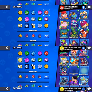 60K TROPHY|46 MAX|39 HYPER|18K COINS|200 GEMS|16 BUFFIES|320 SKINS|500 PINS|10 LEGENDARY SKINS|MECHA MORTIS|FANGUARD|HEL - Image 5