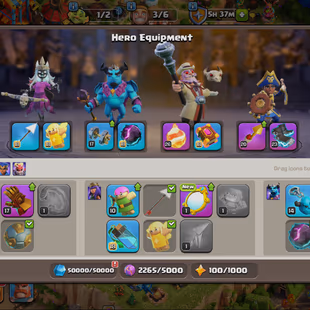 1.2k CWL🔥TH 16 ALMOST MAX || HEROES 90-95-64-68-45-10 || 7x EPIC EQUIPMENTS AND 8x EQUIPMENTS MAX || SUPER ACCOUNT - Image 6