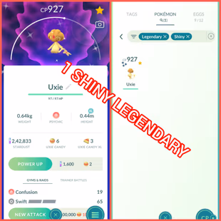 28]🎯 SHINY UXIE (LEG 51) 👹(SHINY 52) (SHINY LEG 1) (LVL 43) (YEAR 2025) (PS 375) (IS 625) (RC 170) (INSTANT DELIVERY) - Image 5