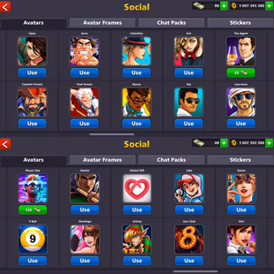 ORIGINAL YOME ACCOUNT | Level 371 | 1 Billion Coins | 15 Legendary Cues | Galaxy Cue Upgraded | Fresh Account - Image 6