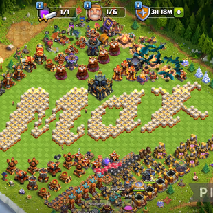 A480-||🔥TH17 ALMOST MAXED🔥|| HEROS-88-95-74-70-45 || 11X EPIC EQUIPMENT MAX || WALLS AND DEFENSE FULL MAX||CHEAP PRICE - Image 1