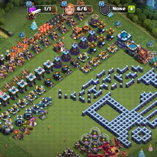 Th13 [15K Gems] [] League King-1411 Cwl Medals [] Hero-75-75-49-25 [] Equipments-6x-Epic Max-12x Epic [] XP-164 [] BEST - Image 2