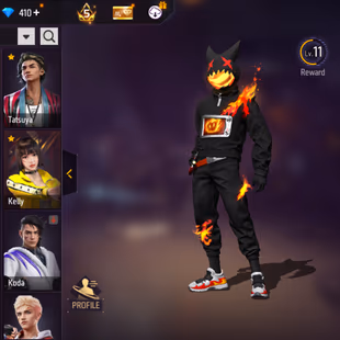 X284|Lvl 57|40 CHARACTER|97 COSTUME|166 WEAPON(7 EVO+32 MYTHIC)|MP40 Chromasonic Lv 5|AK47 Blue Draco Lv 4|M4A1 Infernal - Image 6