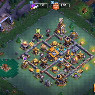 🔥Xp-213🔥 || Th18 Old Obstacles || Good Epic Equipment || Heroes 80-100-55-46-31 || 6 Builders || Nc Available || Cheap - Image 6