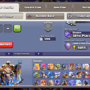 🔥2x Sceneries🔥 || Th18 || All 15 Epic Equipment || Heroes 82-93-53-56-38 || Defense Almost Max || Nc Available ||Cheap - Image 2