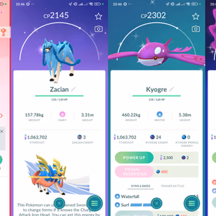 Lvl 50+ [Shiny Kyogre/Shiny Zacian] | 47 Legendary | Solgaleo | Lunala | Groudon | Lugia | Regidrago | Valor | 951 - Image 3