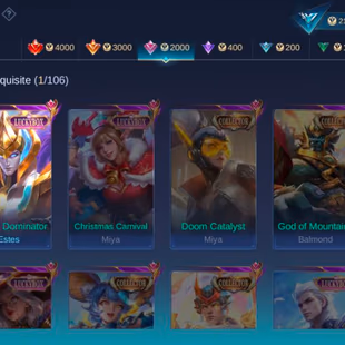 ML  706 KOF Karina dyrotth aurora LUCKYBOX estas Epic khuafra Saber Layla dragon Masha good win rate - Image 4