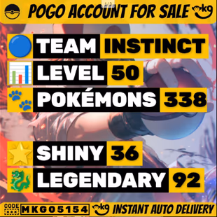 POGO LEVEL 50(INSTINCT) 338/350 Pokemon  92 Legendary  36 Shiny Legendary Mewtwo Shiny Charizard Leg - Image 2