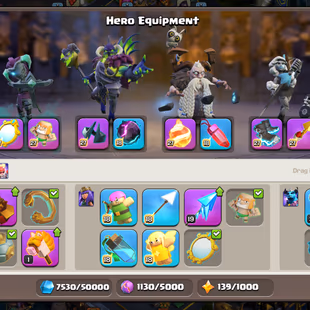 🔥 DRAGON STATUE!XP 256!TH 18 NEAR MAX!9 EPIC MAX!HEROS:105-105-95-80-55!FULL MAX WALLS!NEAR MAX TROOPS! STRONG DEFENCE - Image 7