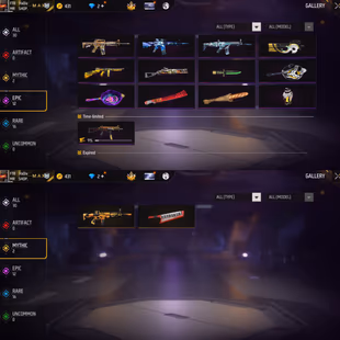 iOS/Android - Server EU - Level 29 - Rank Silver - Set 10 - Emote 6 - Weapon 30 - Mythic 2 - Epic 12 - Code1367 - Image 3