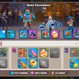 Th17 Semi Max 💎 Hero's 77-90-57-48-32 💎 12 Hero Skins | Paid Scenery | Epic Equip | Level 182 | Instant Delivery - Image 4