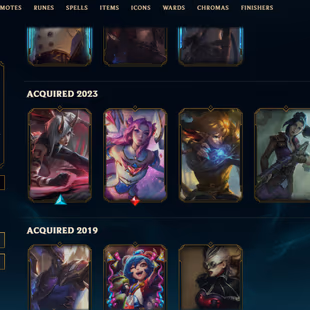 SEVER [ EUW ] -118 LVL  - UNRANK - 23 SKINS - 90 CHAMP [ 22806 BE - 425 RP ] - FULL ACCESS RARE PAXS SKINS - Image 5